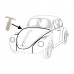 Bonnet Seal Clip set VW Beetle 1303 (1973 to 1979)