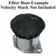 Velocity Stack Filters 2.5" Thru 3" Weber, HPMX, Dellorto, (Pair)