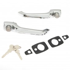 Door Handle Set with Matched Keys and seals, fits VW Kombi 1964 to 1968