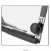 Bay Window Kombi Vent window complete with chromed stainless steel frame rear Right