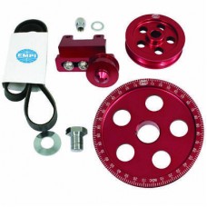 Serpentine Belt Pulley System, Red Anodised For Type 1 VW