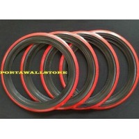 Red Band Tyre Trims 15" (Set of 4) 2" for VW Kombi 1956 to 1964 and Beetle 1946 to 1979