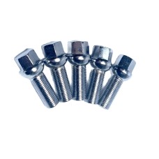 Chrome Wheel Bolt for Steel Wheels Extra Long (28mm)