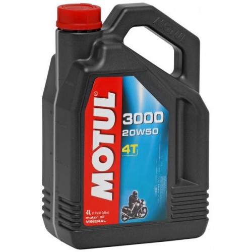Motul 3000 Plus 4t w 50 Mineral Oil 4 Ltr