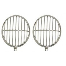 VW Headlamp Guards Polished Stainless Steel