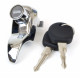 VW Kombi 1968 to 1971 Tailgate Lock with Keys Chrome