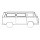 VW Kombi Middle and Rear Side Window Seal 1968 to 1979 (Fixed Window) 