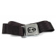 Quality Static Two point seat belt with crest logo and chrome buckle