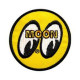 Moon Mooneyes 90mm Original Yellow Eyes Logo Sew on Patch