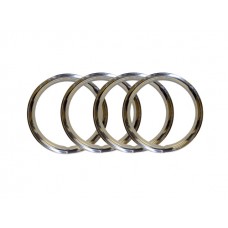 VW Stainless Steel Wheel Trim Rings, 15"
