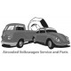 VW Type 3 Sun visors Pair 1961 to 1973